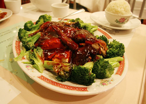 Peking Duck with Broccoli