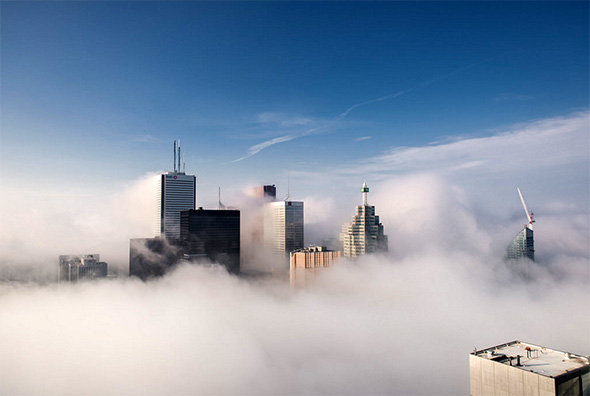 toronto above clouds